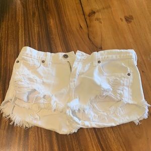 Pistola Ripped Denim Shorts